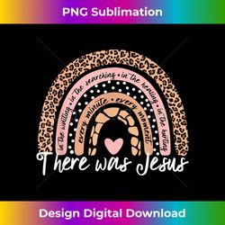 There Was Jesus Christian Religious Rainbow Vintage - Timeless PNG Sublimation Download - Lively and Captivating Visuals