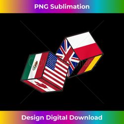 Flags of Poland, USA, Canada, Mexico, Germany Great Britain - Bespoke Sublimation Digital File - Elevate Your Style with Intricate Details