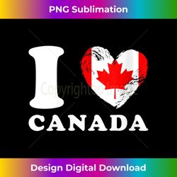 s I Love Canada - Heart Flag Canada - Sublimation-Optimized PNG File - Pioneer New Aesthetic Frontiers
