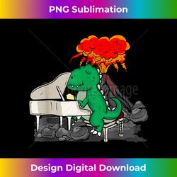 Dinosaur Music Lover T Rex Grand Piano - Vibrant Sublimation Digital Download - Chic, Bold, and Uncompromising