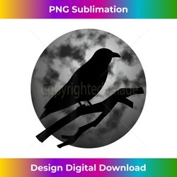 Raven Crow - Sleek Sublimation PNG Download - Customize with Flair