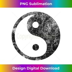 Vintage Yin Yang - Luxe Sublimation PNG Download - Access the Spectrum of Sublimation Artistry