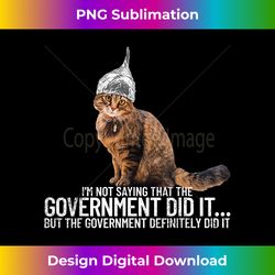 conspiracy cat government conspiracy theory tin foil hat - crafted sublimation digital download - crafted for sublimation excellence