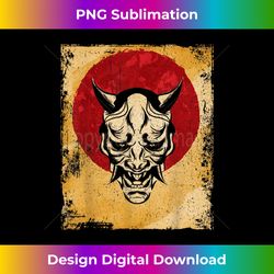 Japan Oni Mask Fighter Japanese Art Retro - Contemporary PNG Sublimation Design - Chic, Bold, and Uncompromising