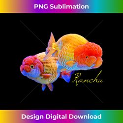 ranchu goldfish lovers fancy goldfish aquarium fish tank - innovative png sublimation design - lively and captivating visuals