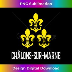 Chalons-sur-Marne, France - French Fleur de Lis - Minimalist Sublimation Digital File - Access the Spectrum of Sublimation Artistry