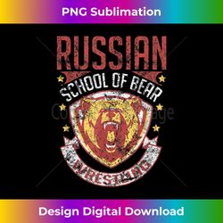 Russian Bear Wrestling Vintage MMA Grappling - Classic Sublimation PNG File - Spark Your Artistic Genius