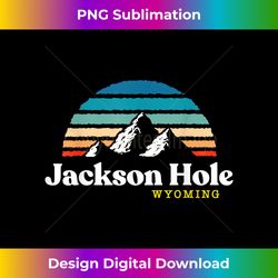 Jackson Hole, Wyoming - USA Ski Resort 1980s Retro - Deluxe PNG Sublimation Download - Spark Your Artistic Genius