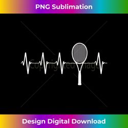 s Tennis Heartbeat Funny Tennis Racket Heart Beat EKG - Sublimation-Optimized PNG File - Chic, Bold, and Uncompromising