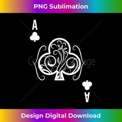 Holdem Texas Player Card Playing Cards Ace Clovers Casino - Artisanal Sublimation PNG File - Immerse in Creativity with Every Design
