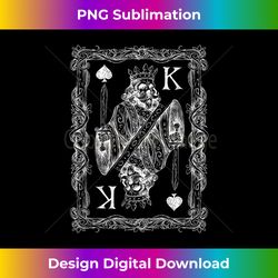 Poker Spade King Skeleton King with Sword - Sleek Sublimation PNG Download - Craft with Boldness and Assurance