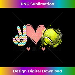 Peace Love Tennis Cute Design for n Little Girl - Innovative PNG Sublimation Design - Striking & Memorable Impressions
