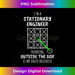 Funny Stationary Engineer - Vibrant Sublimation Digital Download - Chic, Bold, and Uncompromising