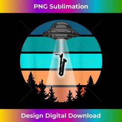 funny ufo baritone saxophone  jazz bari sax alien spaceship - eco-friendly sublimation png download - crafted for sublimation excellence