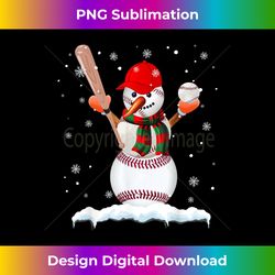baseball snowman funny snowman baseball - classic sublimation png file - rapidly innovate your artistic vision