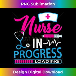 Nurse in Progress Hospital Nursing School - Artisanal Sublimation PNG File - Access the Spectrum of Sublimation Artistry