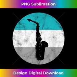 Alto Saxophone Retro  Boys & Girls - Urban Sublimation PNG Design - Enhance Your Art with a Dash of Spice