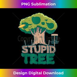 Stupid Tree Funny Golf Player Design for Disc Golf - Minimalist Sublimation Digital File - Ideal for Imaginative Endeavors