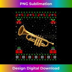 Musical Trumpet Ugly Xmas er Santa Trumpet Christmas - Classic Sublimation PNG File - Tailor-Made for Sublimation Craftsmanship