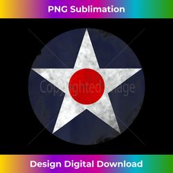 US Aircraft Star Roundel T (Weathered) - Bohemian Sublimation Digital Download - Tailor-Made for Sublimation Craftsmanship