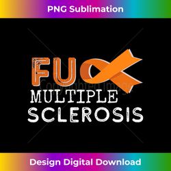 FU MS, Multiple Sclerosis Warrior Raglan Baseball - Artisanal Sublimation PNG File - Rapidly Innovate Your Artistic Vision