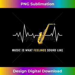 saxophone heartbeat music is what feelings sound like band - luxe sublimation png download - lively and captivating visuals