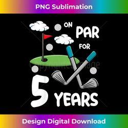 5th Birthday Golf Funny Golfer 5 Year Old Boy Girl - Bohemian Sublimation Digital Download - Crafted for Sublimation Excellence