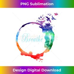 Breathe Cool Heavenly Breath Nature Yoga Design - Timeless PNG Sublimation Download - Chic, Bold, and Uncompromising