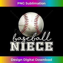 Vintage Baseball Niece - Urban Sublimation PNG Design - Crafted for Sublimation Excellence