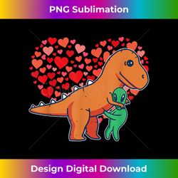 Alien Rex Love - Dinosaur Alien Funny Valentines Day - Classic Sublimation PNG File - Channel Your Creative Rebel