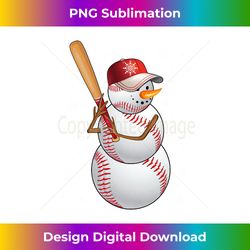 baseball snowman balls snow christmas xmas men - contemporary png sublimation design - chic, bold, and uncompromising