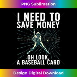 cool baseball card baseball card collecting - classic sublimation png file - spark your artistic genius