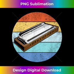 Harmonica Vintage Retro Harmonica Player - Sublimation-Optimized PNG File - Immerse in Creativity with Every Design