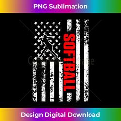 us american flag sports patriotic fastpitch softball - sublimation-optimized png file - customize with flair