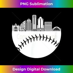 Cincinnati OH Baseball Skyline Vintage Retro - Innovative PNG Sublimation Design - Enhance Your Art with a Dash of Spice