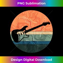 Retro style Vintage Guitar Electric Acoustic Instrument - Innovative PNG Sublimation Design - Rapidly Innovate Your Artistic Vision