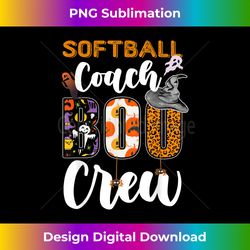 Softball Coach Boo Crew Ghost Fun Coaches Halloween Matching - Sophisticated PNG Sublimation File - Crafted for Sublimation Excellence