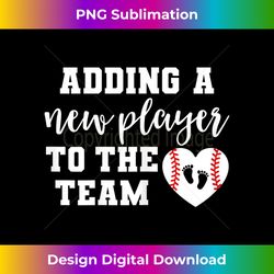 s baseball pregnancy announcement spring baby reveal - futuristic png sublimation file - channel your creative rebel