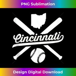 Cincinnati Baseball Vintage Ohio Pride Red Love City - Bohemian Sublimation Digital Download - Lively and Captivating Visuals