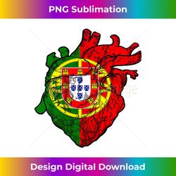 Portugal Heart Vein Love Portuguese Flag Portuguese Roots - Vibrant Sublimation Digital Download - Channel Your Creative Rebel