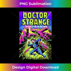 Marvel Doctor Strange Neon Comic Book Cover - Edgy Sublimation Digital File - Pioneer New Aesthetic Frontiers