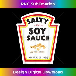halloween matching costume salty soy sauce bottle label - sleek sublimation png download - enhance your art with a dash of spice