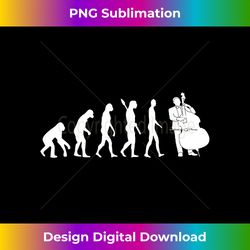 Bass Clef Double Bass Player Bass Guitarist Evolution - Classic Sublimation PNG File - Challenge Creative Boundaries