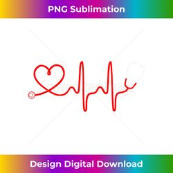 Stethoscope Heart T for Nurses, CNAs, Doctors, Medical - Minimalist Sublimation Digital File - Reimagine Your Sublimation Pieces