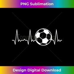 Heartbeat Soccer Ball - Eco-Friendly Sublimation PNG Download - Lively and Captivating Visuals