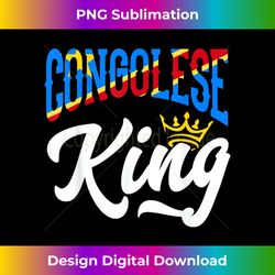 Congolese King DR Congo Congolese DR Congo Flag - Contemporary PNG Sublimation Design - Tailor-Made for Sublimation Craftsmanship