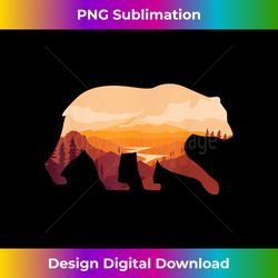 Vintage National Park Preserve and Protect Bear Wildlife - Bohemian Sublimation Digital Download - Reimagine Your Sublimation Pieces