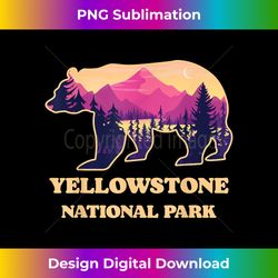 Yellowstone National Park Wyoming Retro 70s Bear Souvenirs - Chic Sublimation Digital Download - Infuse Everyday with a Celebratory Spirit