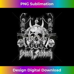 Black Sabbath Official Vintage Dancing Skeletons - Sleek Sublimation PNG Download - Elevate Your Style with Intricate Details