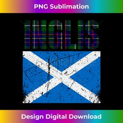 Clan Inglis Tartan Scottish Family Name Scotland Pride - Bohemian Sublimation Digital Download - Craft with Boldness and Assurance
